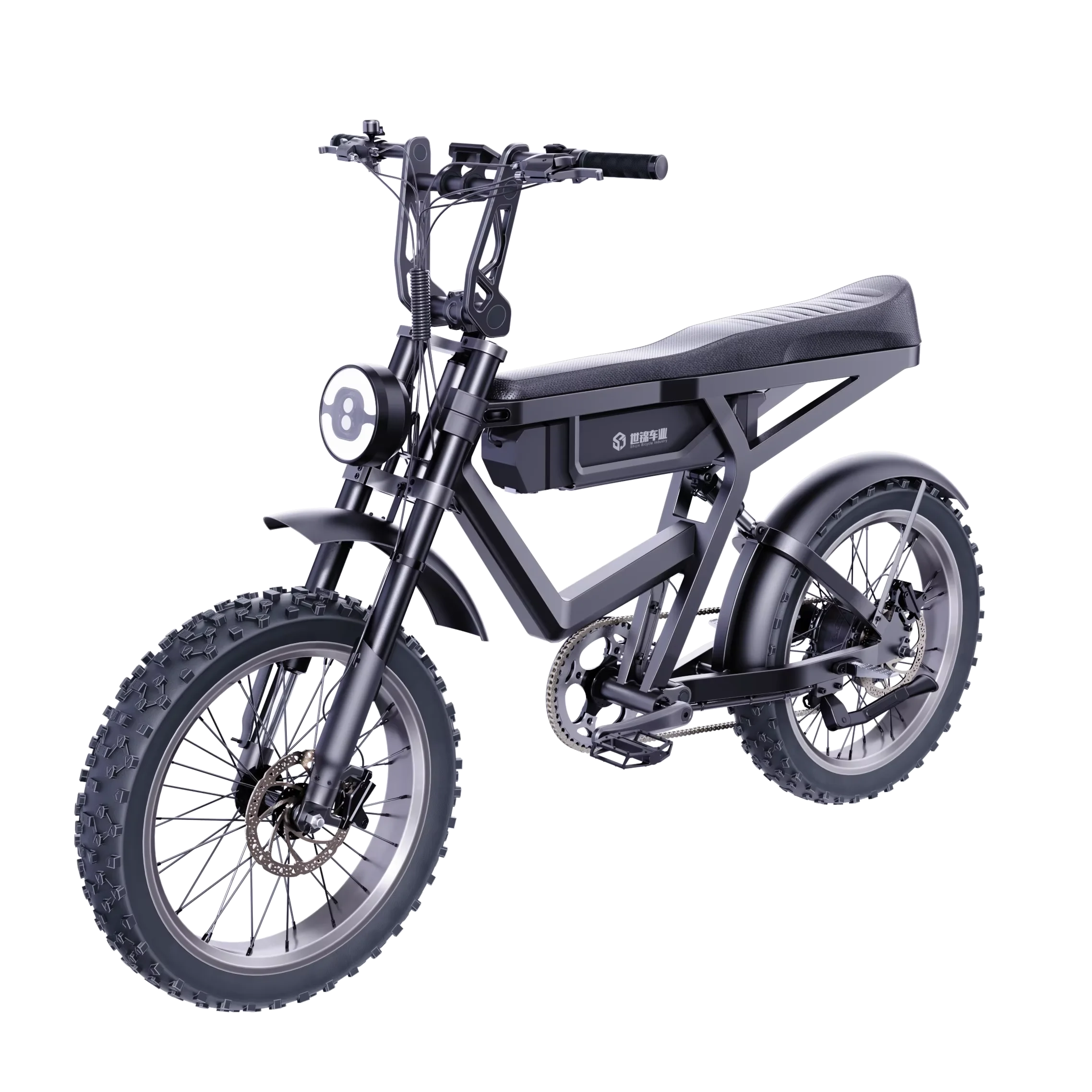 

SXLL 48V 25Ah 20-inch electric fat tire bicycle 7-speed aluminum alloy frame electric bicycle rear hub motor lithium battery pow