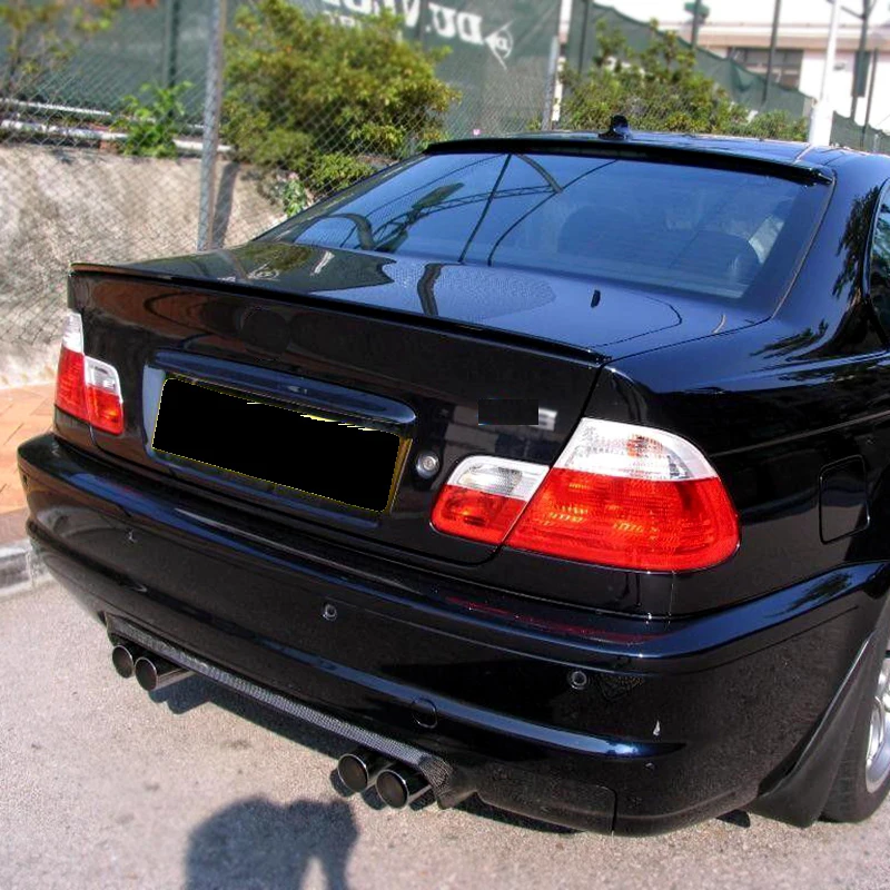 For BMW E46 1998-2004 Year 3 Series M4 Style Trunk Spoiler ABS Plastics Rear Wings Exterior Decoration Car Styling