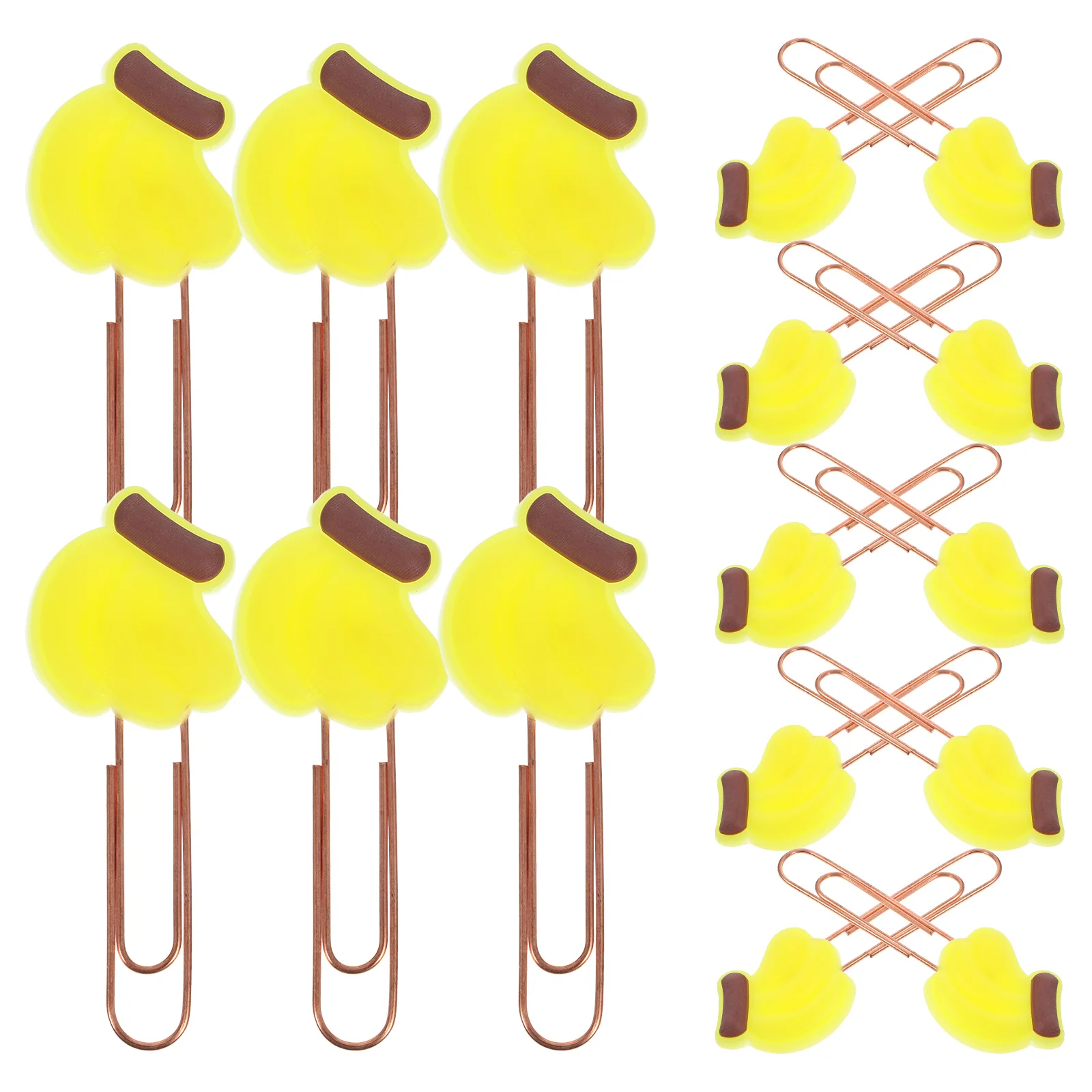 

20 Pcs Fruit Bookmark Cartoon Paper Clips Metal Notes Decorative Soft Rubber Notebook Bookmarks Room Party Supplies Student