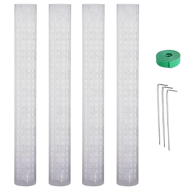 Postes de musgo para plantas trepadoras, poste de musgo transparente apilable, estacas de soporte para plantas, poste de musgo pequeño, plantas que ayudan a crecen hacia arriba