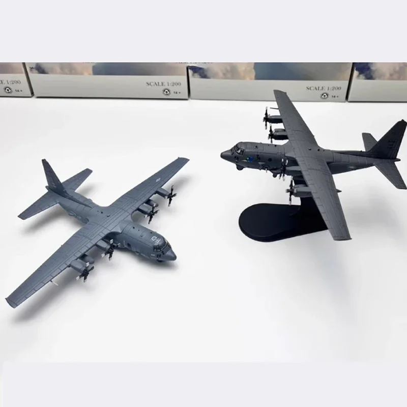 Diecast 1:200 Scale AC-130U AC130 GUNSHIP Alloy Finished Simulation Model Toy Static Decoration Souvenir Gifts For Adult Boy