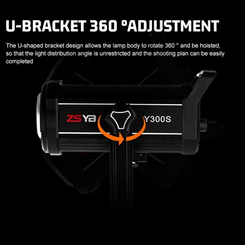 

ZSYB Photographic Lighting New Arrival 300w 2700K-6500K Led Video Camera Photography Light