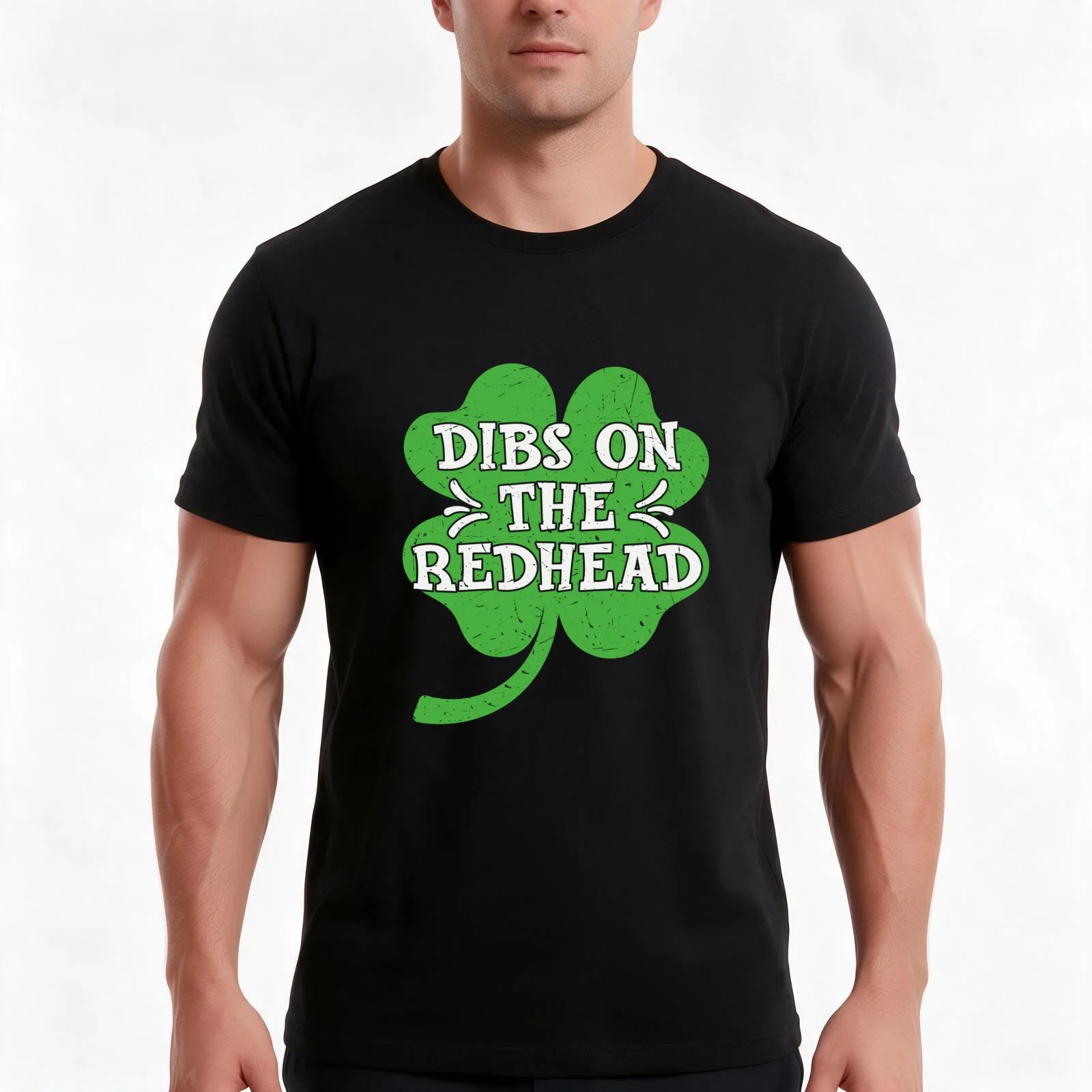 Dibs On The Redhead Funny Irish St Patrick's Day T-Shirt Summer Casual Cotton Tee Oversized Streetwear Tops Unisex Men Women