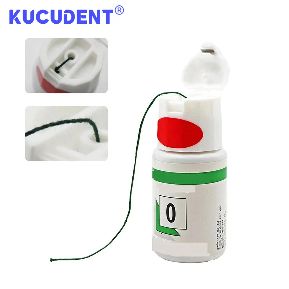 2m/Bottle Professional Dental Retraction Cord  Knitted Cotton  Sizes 0 00 000Disposable Gum Line Material for Dentist Tool