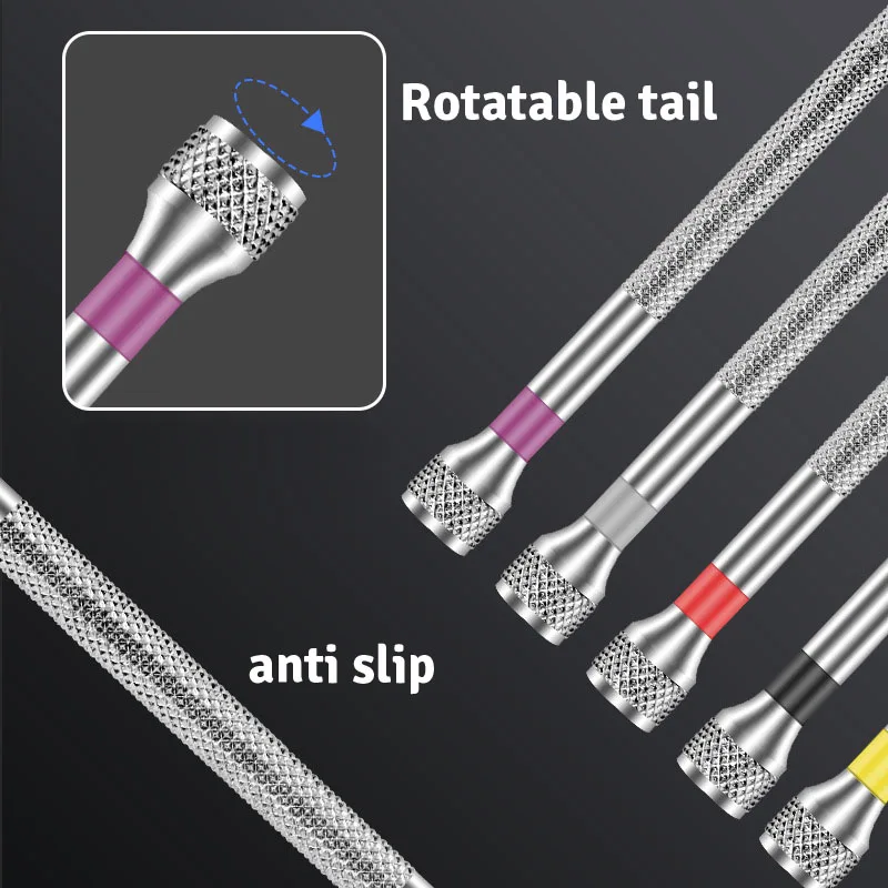 5PCS Watch Tool Repair Screwdriver Set 0.8-1.6mm Slotted Aluminium Screwdriver kit Professional Watchmakers Watch Tools