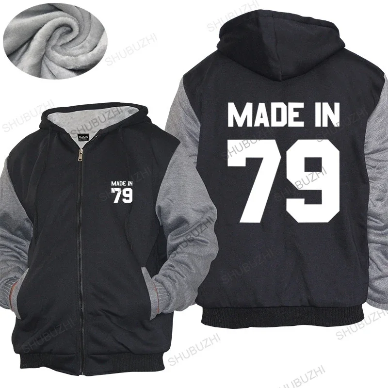 Homme hoodies winter men thick hoody Made In '79 - Mens thick hoody 42th Birthday - Present - Gift -1979 Mens thick hoody