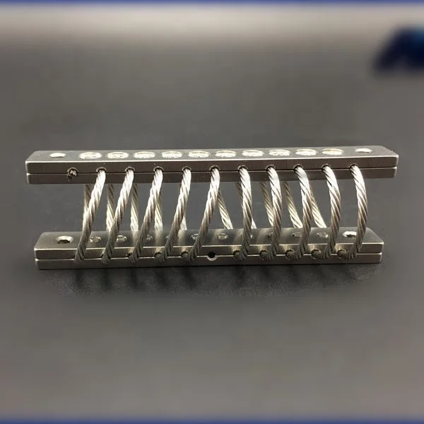 UAV 카메라 드론 내장형 전자 캐비닛 진동 충격 제어 JGX-0160D-2.2A 스테인레스 스틸 와이어 로프 아이솔레이터