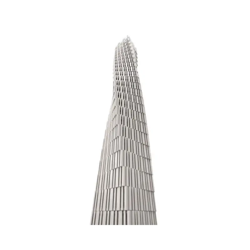 MOC Building Bricks Cayan Infinity Tower Dubai City Skyline World Landmark Architecture Block Model DIY Desktop Decor Adult Gift