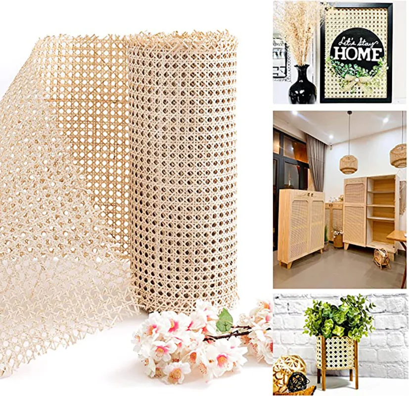 Various sizes octagonal rattan mesh belt Indonesian rattan belt decorative furniture material table wall handmade