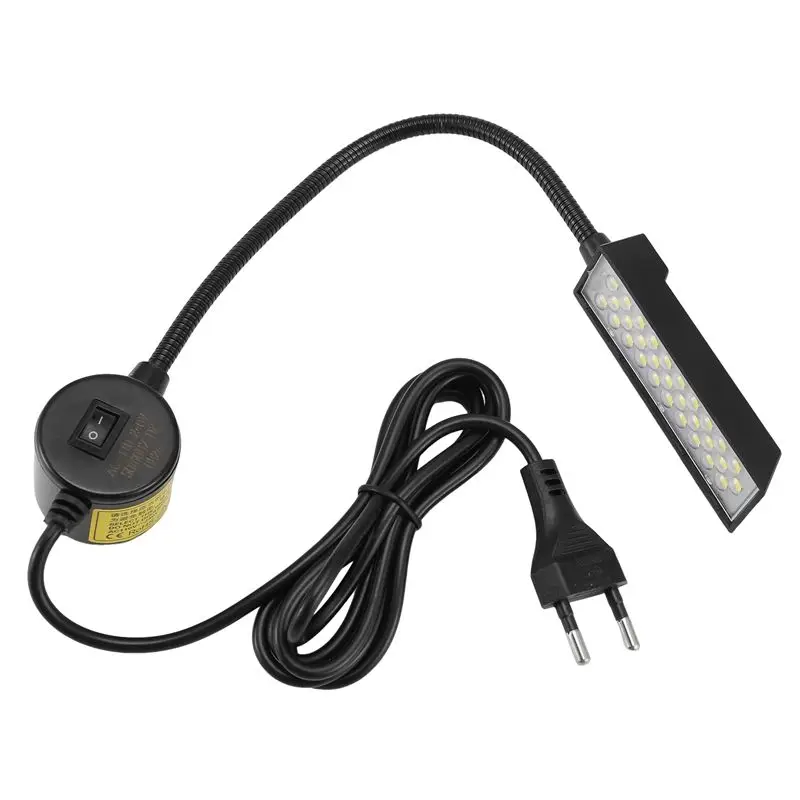 N96R 30 LED Sewing Machine Light Sewing Lighting For Workbench Lathe Drill Press Flexible Gooseneck Work Lamp