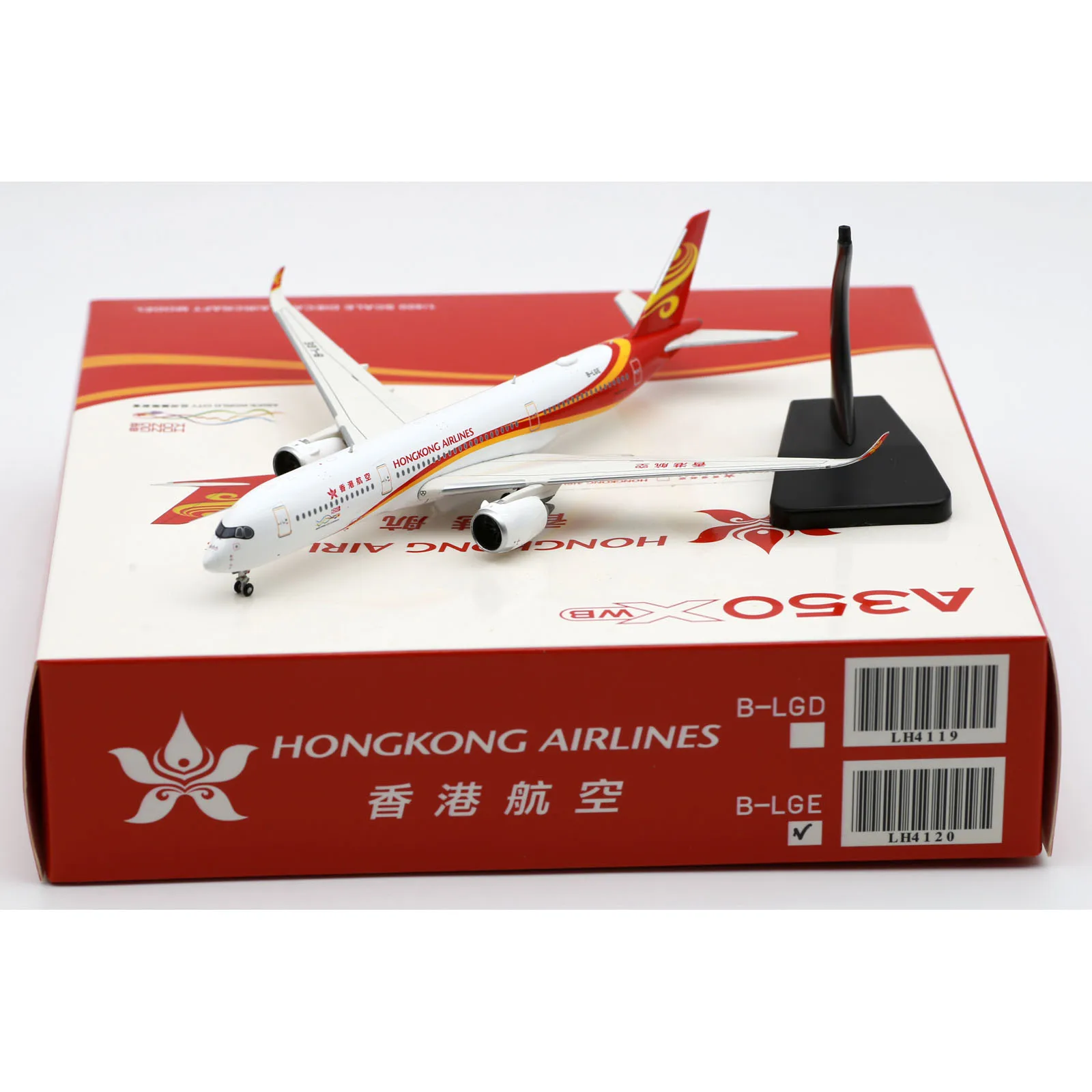 

LH4120 Alloy Collectible Plane Gift JC Wings 1:400 Hong Kong Airlines Airbus A350-900XWB Diecast Aircraft Jet Model B-LGE