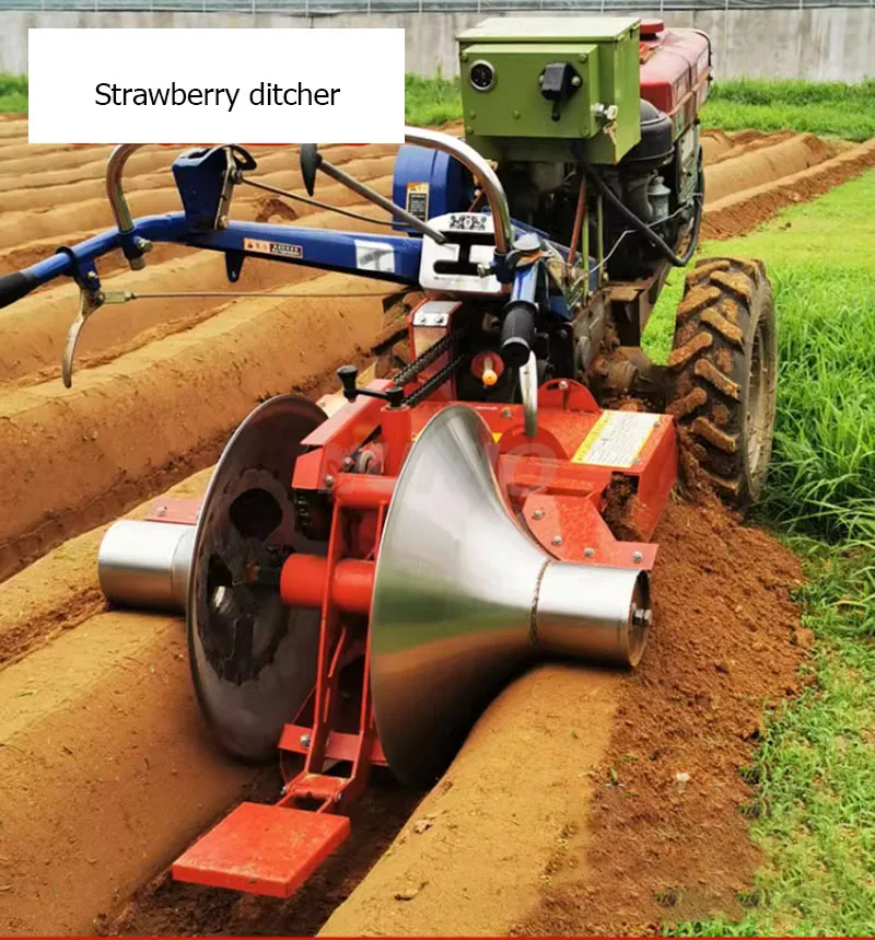 Factory Accessories Strawberry Ditching Ridger Machines Before Planting Ditch Gutter Making For Seeds Walking Tractor Use