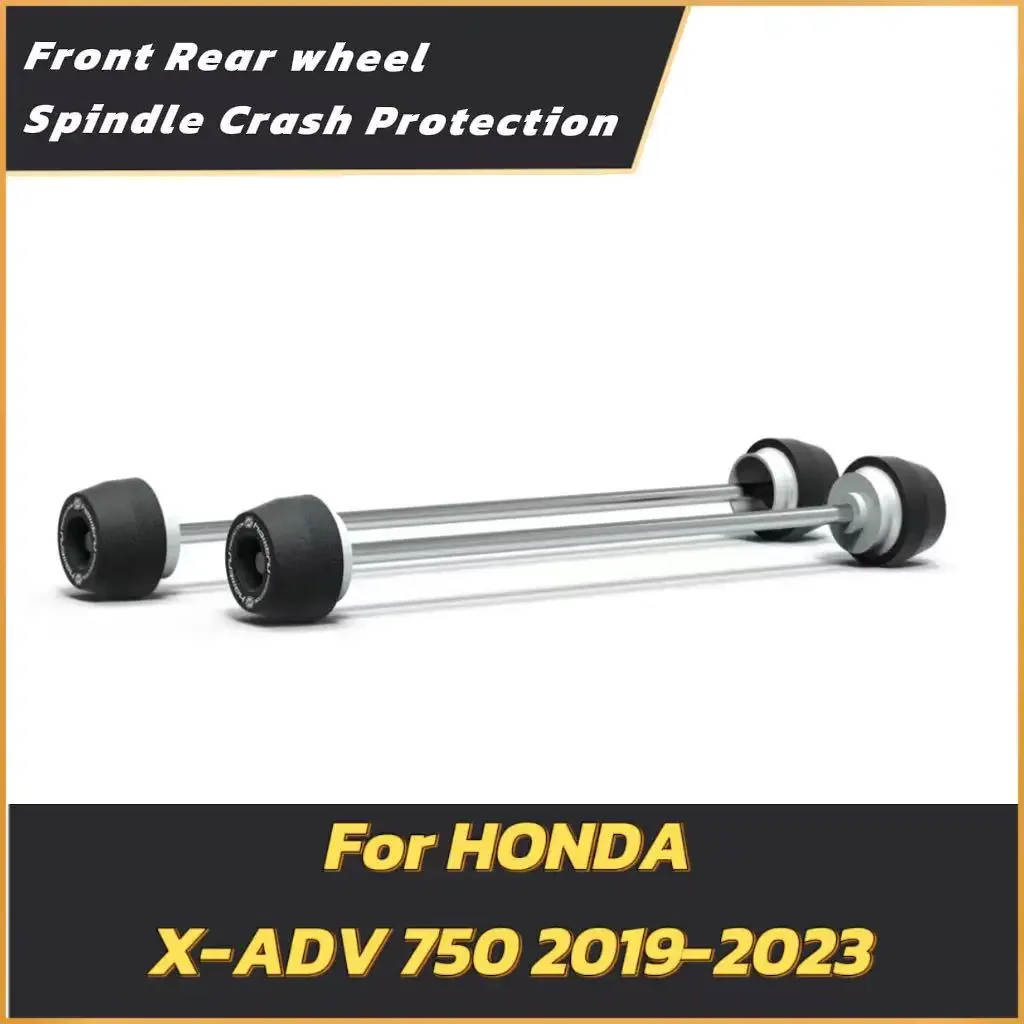 

Motorcycle Falling For Honda X ADV 750 2019 - 2023 Protection Crash Slider Set for Front and Rear Wheel Axles Forks