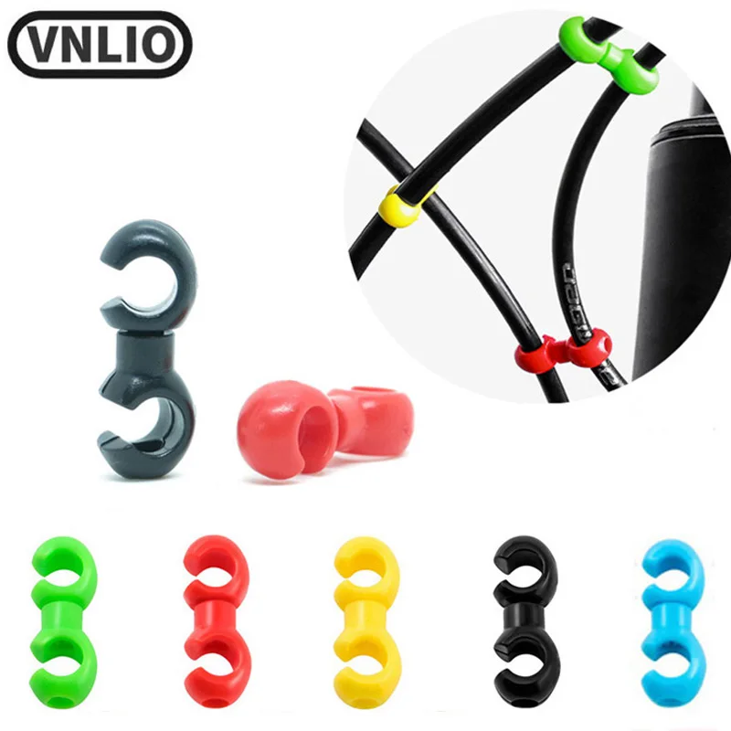 Vnlio 10pcs Fiets Reducer, Shift Kabel Rem, S-Type Gesp, Fiets Kan Draaien 360 Graden, Rechte Pijp Gesp Mtb