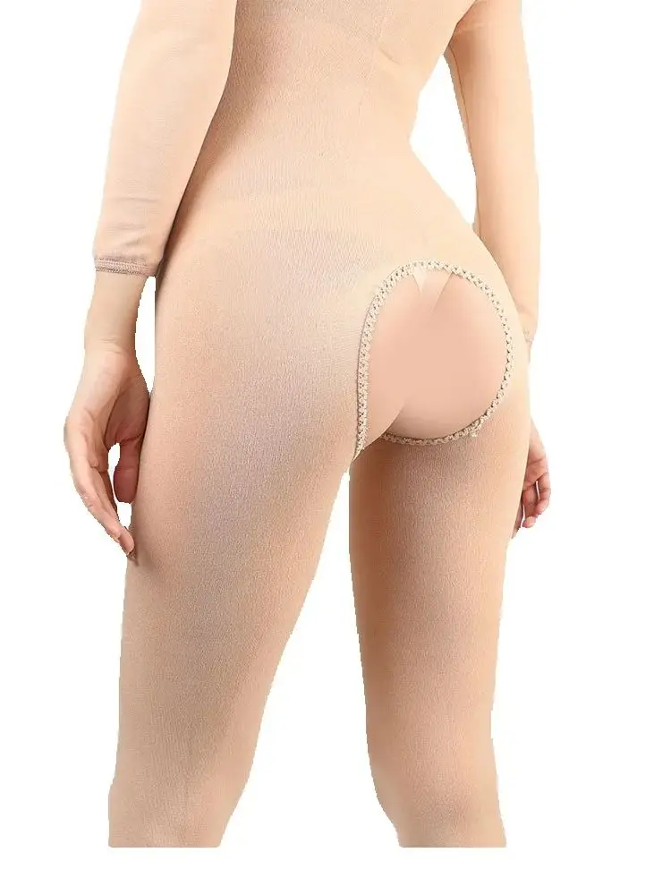 

Осень-зима, сохраняющие тепло колготки, комбинезон с круглым воротником, 220-450 г, толщина флиса, пижама с открытой промежностью, термосексуальное женское белье, боди