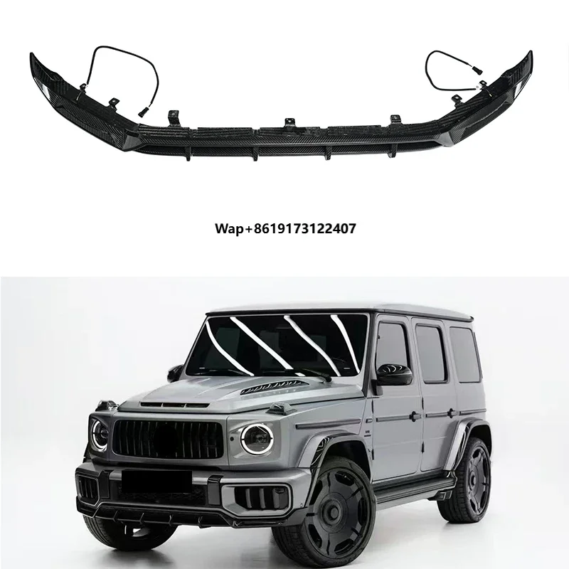 

2025+ W465 G63 TOP Style Dry Carbon Front Bumper Lip Car Accessories for W465 Auto Exterior Parts Front Lip Spoiler