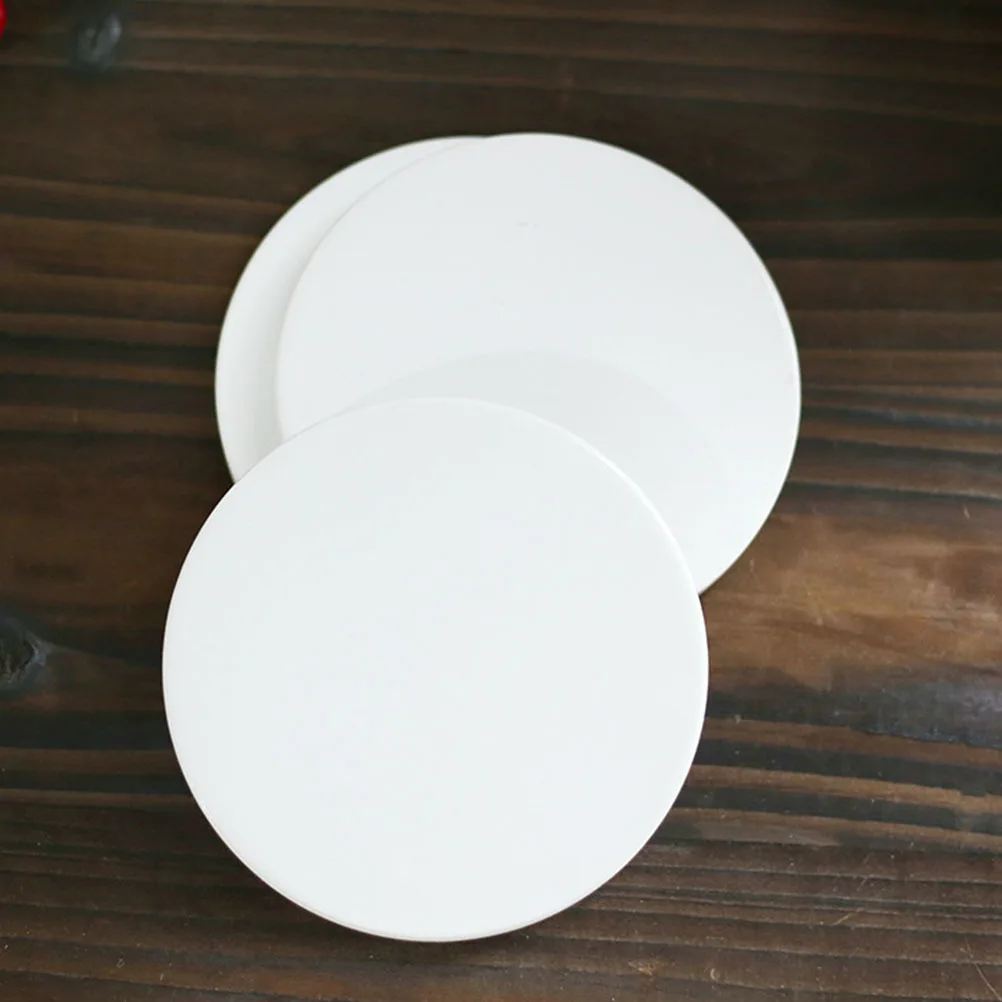 

12Pcs Ceramic Cup Mats Heat Insulation Non-Slip Table Protectors for Home Office Party Use Simple Fresh Design Absorbent