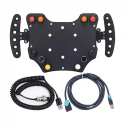Racing Hub Steering Wheel Instrument Button Box Central Console For Paddle Shift Simulator Racing Game