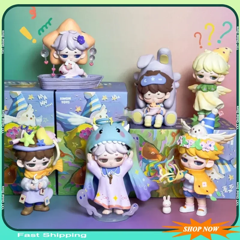 

Оригинальный Mann Story слепая коробка, серия «Моя гениальная воображение», трендовая кукла, гаражный комплект, украшение для рабочего стола, игрушка для девочек, подарок на день рождения, Рождество