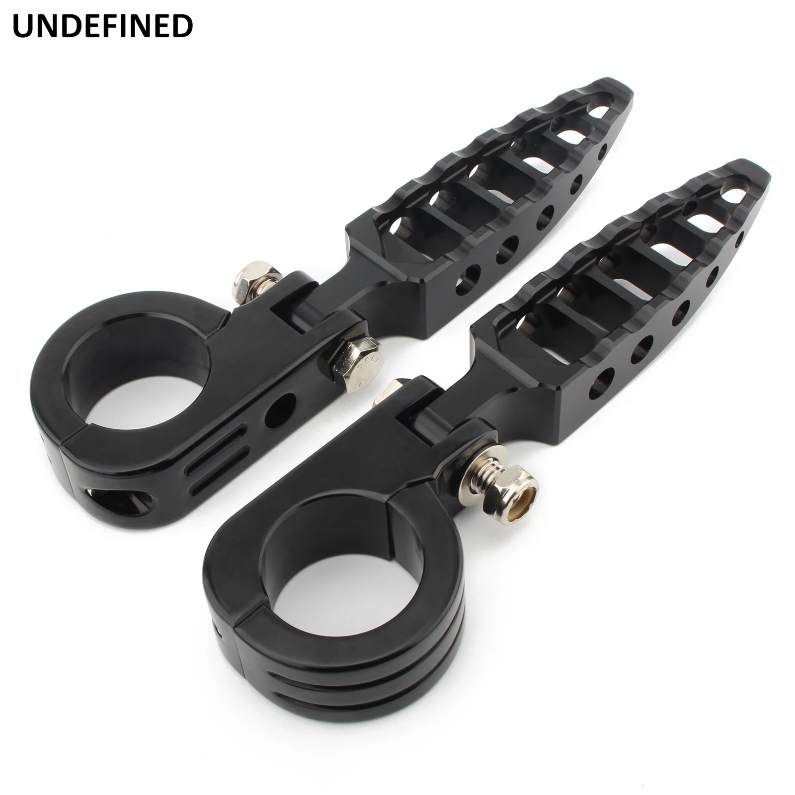 32 38mm Motorcycle Black Highway Footrests Foot Pegs CNC Mount-Style Rearset Footpegs For Harley Dyna Touring Chopper Cafe Racer