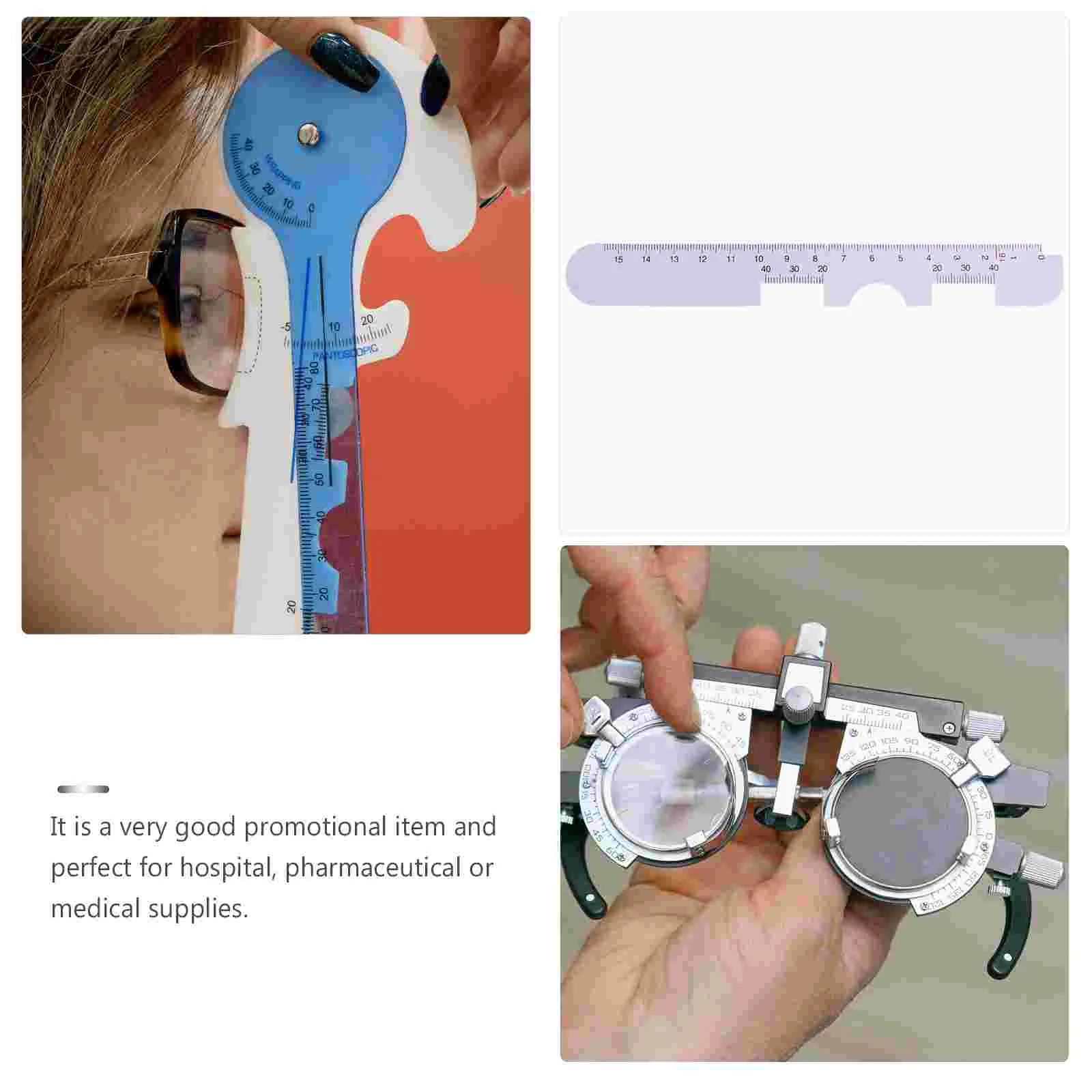 5 Pcs Pd Measurement Tool Eye Glasses Pupil Distance Measuring Ruler Ophthalmic Instrument