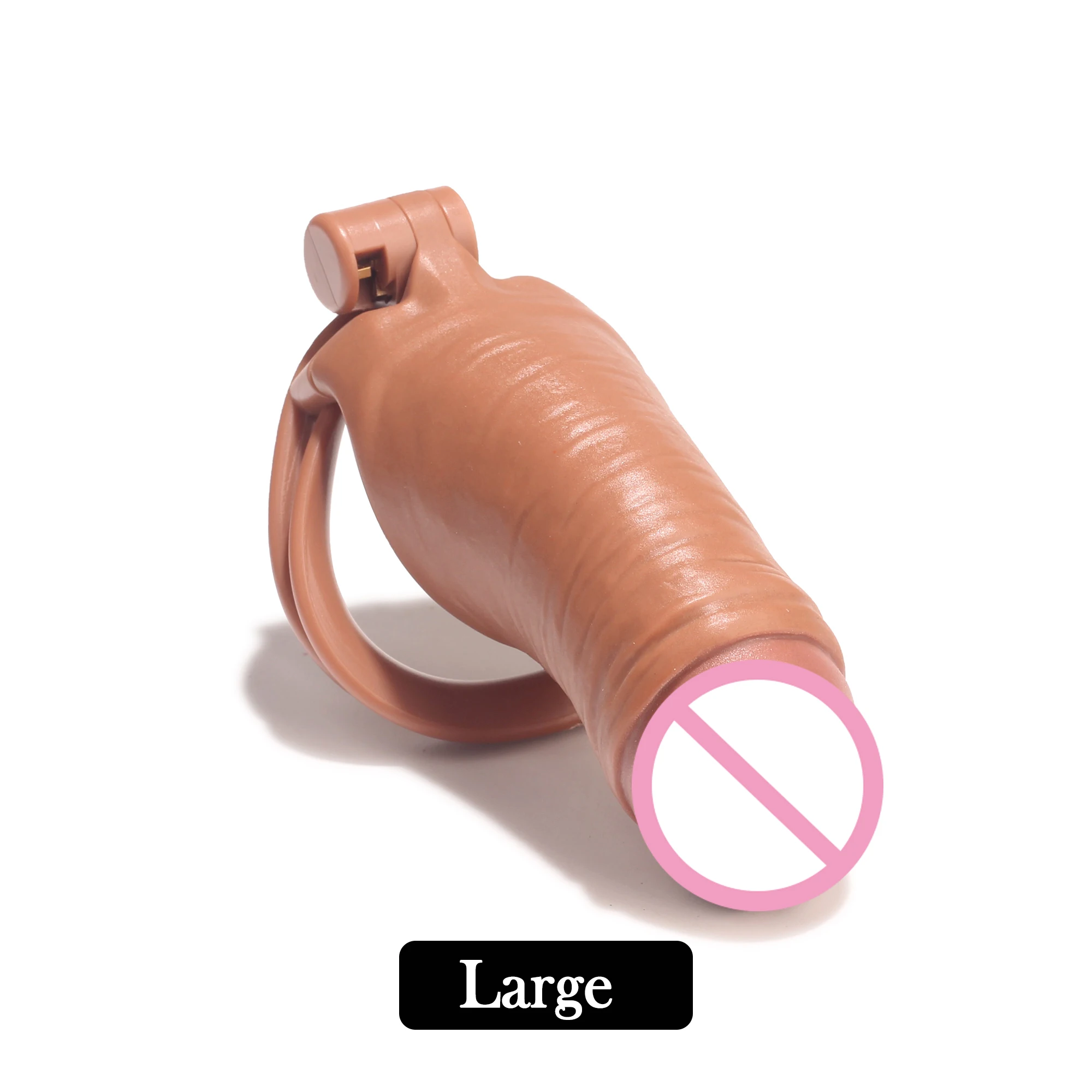 Utdisguise Ultra Male Realistic CB Cock Cage Penis Chastity Lock.Penis Bondage Abstinence Anti-Cheating Adult Sex Toys