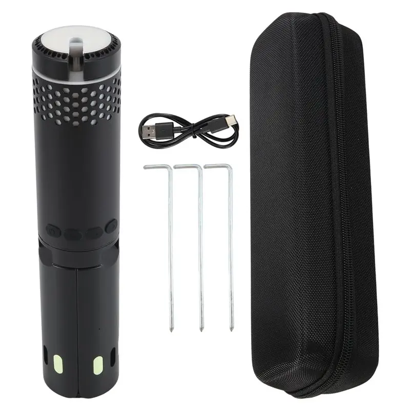ABGH-Outdoor Telescopic Camping Light 10000Mah Portable LED Work Light Magnet Tripod Base Tent Telescoping Camping Lantern