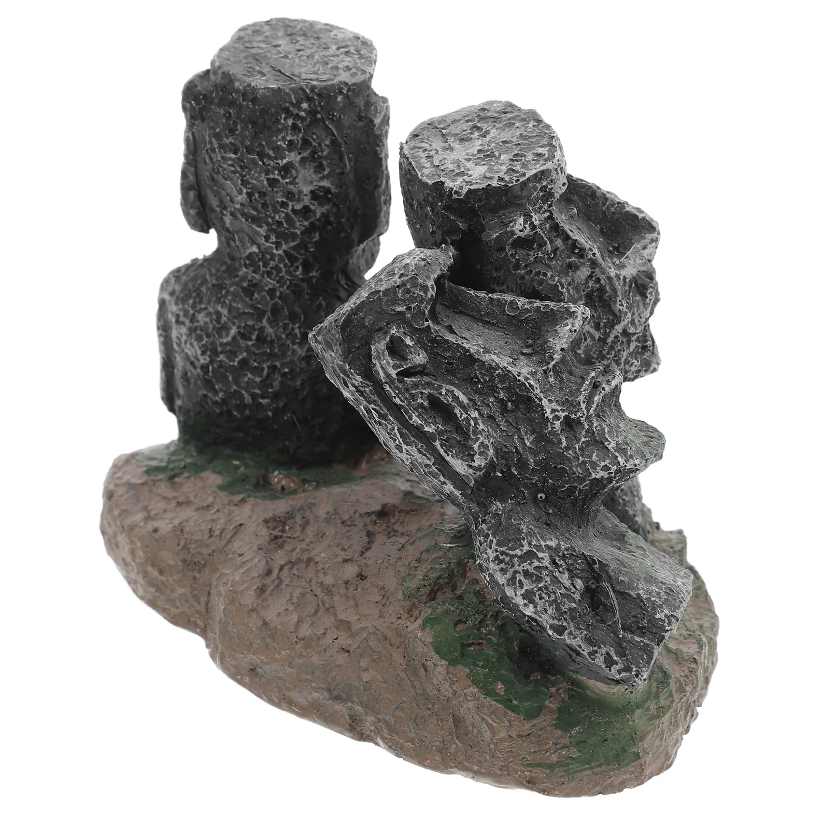 

1pc Moai Figure Aquarium Decoration Roman Statue Resin Fish Tank Ornament Ancient Egyptian Theme For Freshwater