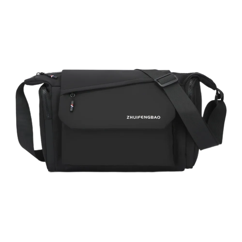 

Waterproof Men Crossbody Bag Phone Pouch with Multiple Pockets Student Shoulder Bag Large Capacity Oxford Cloth Messenger Bag