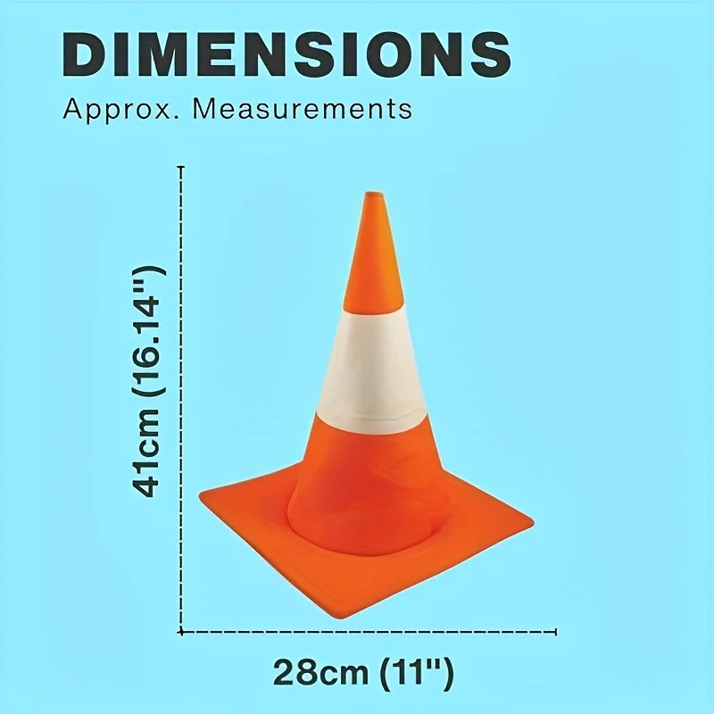 Halloween Funny Party Traffic Cone Hat Simulation Road Barrier Sign Costume Hat Novelty Cosplay Dress Up Accessory