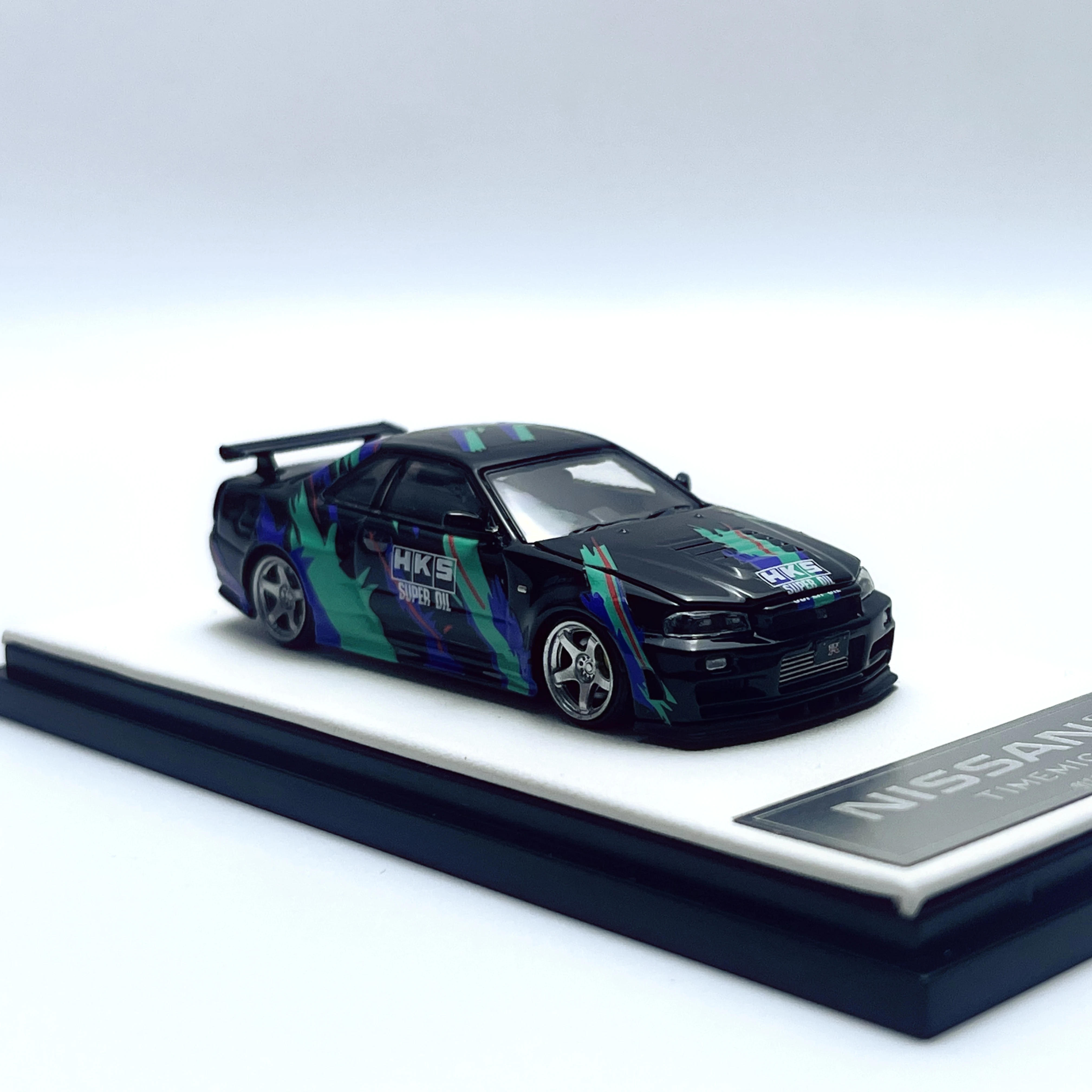 

Diecast TimeMicro 1/64 Scale Nissan GTR R34 Simulation Alloy Car Model Collection Toy Gift Display Ornament