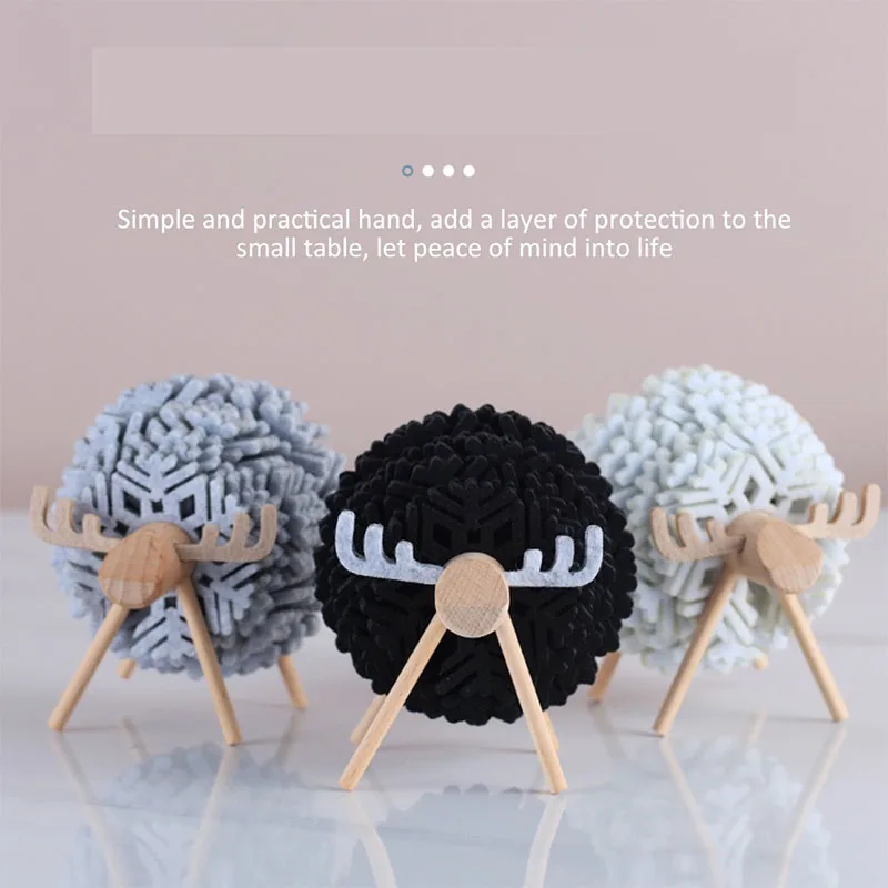 1 Set Felt The Sheep High Temperature Insulated Coaster Non Slip Thicken Table Placemat Kitchen Accessories Elk Table Decor