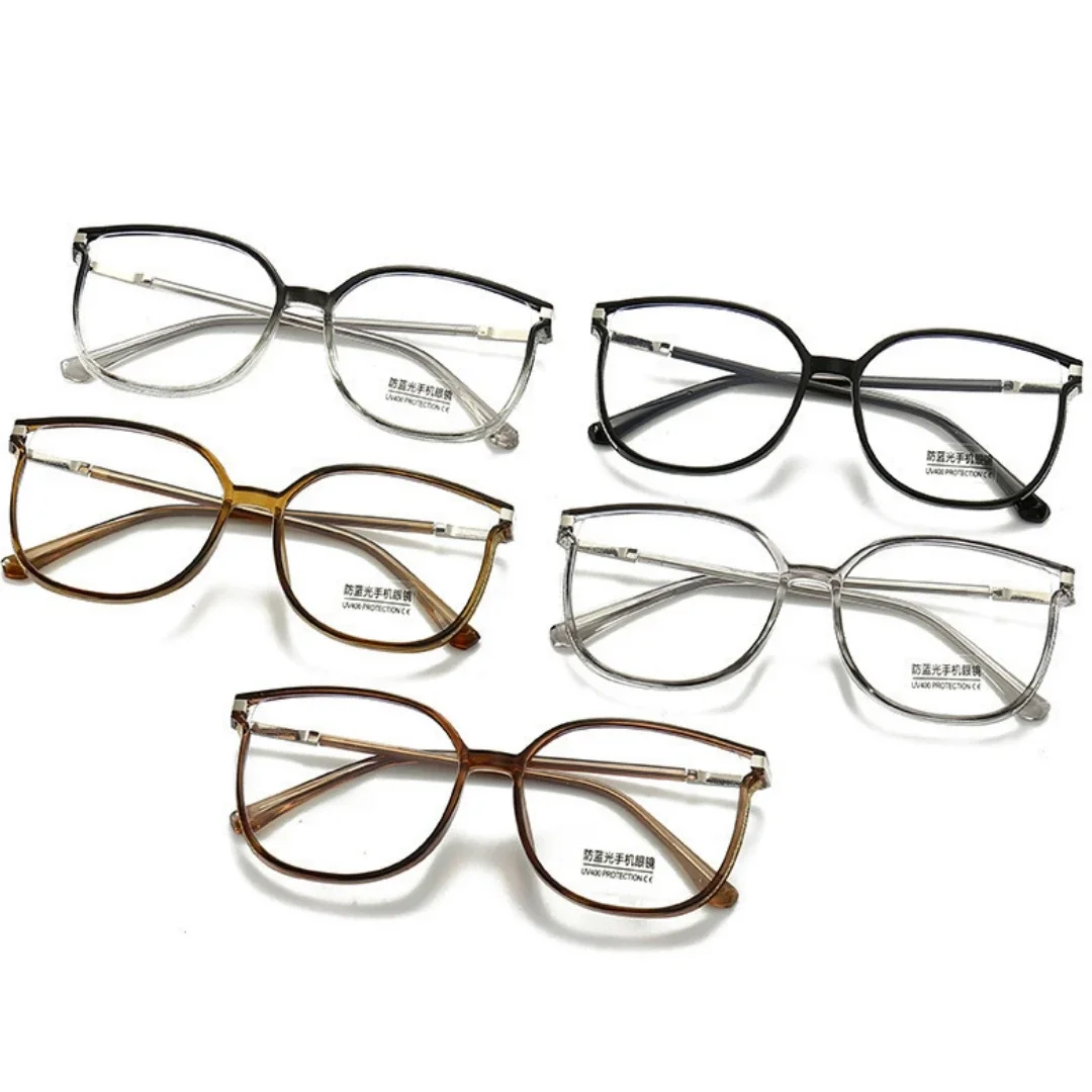 New Irregular Trend Big Frame Anti-Blu-ray Glasses Women And Men Unisex Computer Glasses Ultra-light Glasses Frame