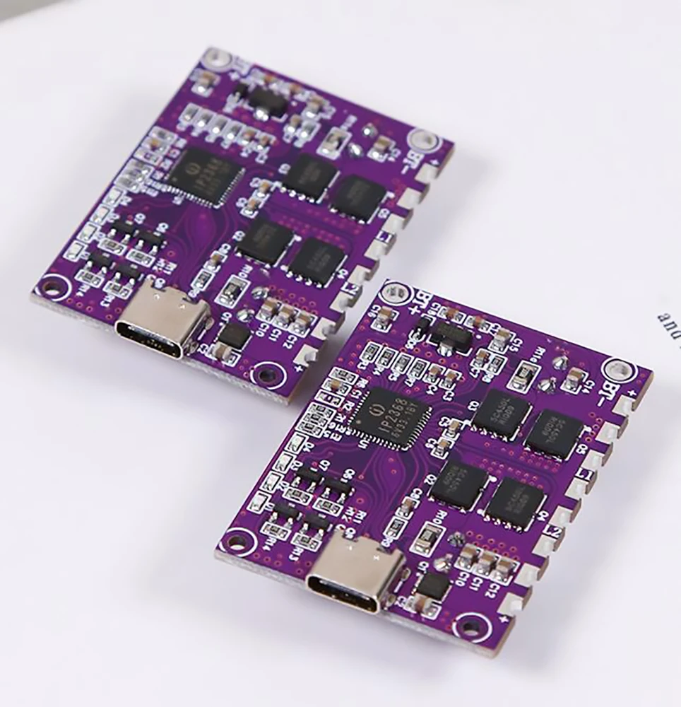 Módulo de carga rápida Pd bidireccional ip2368 100W Placa de módulo de tesoro de carga 4S