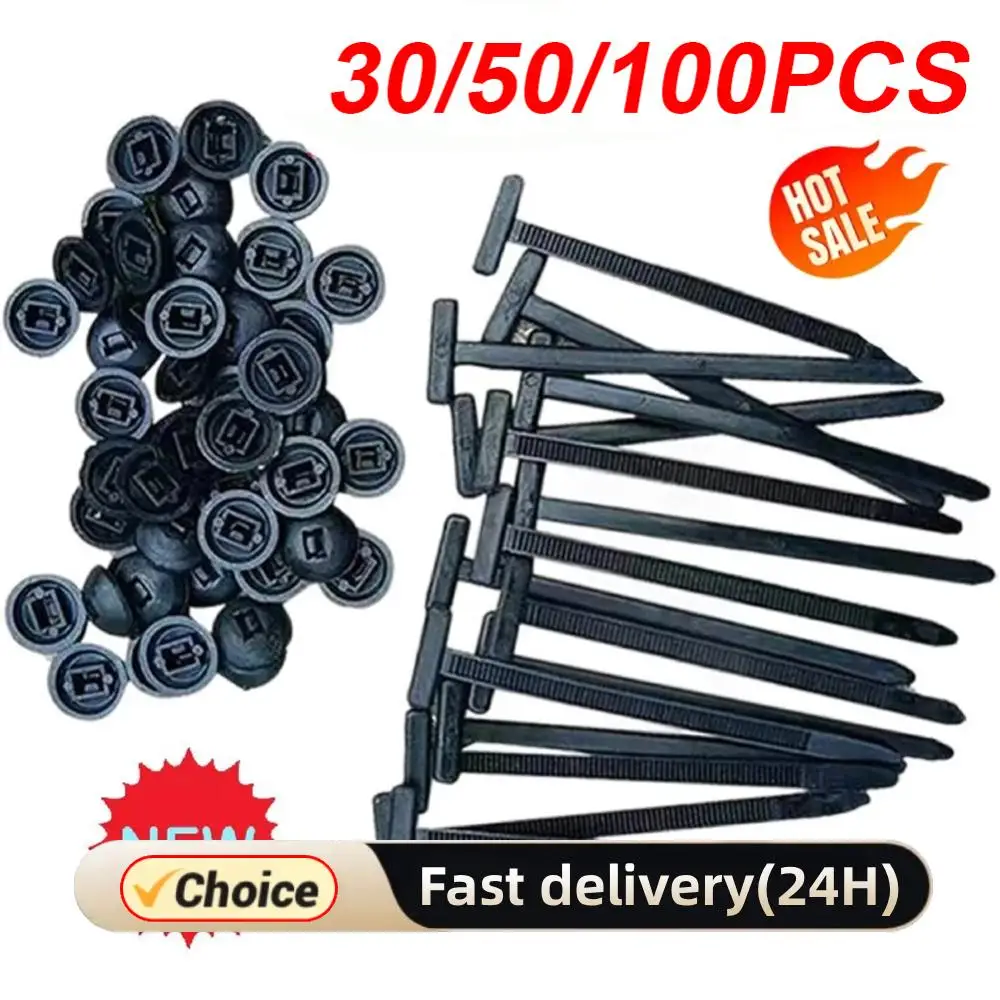 Universal Nylon Cable Tie Buckle Auto Fastener Screw Replacement Clip Car Fender Trunk Engine Guard Panel Wire Management Secure