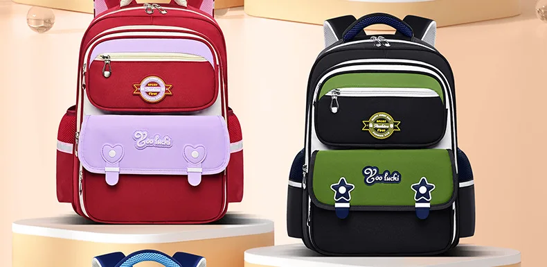 

Children's schoolbags boys and girls primary school students weight-reducing backpacks spine protection waterproof leisure large