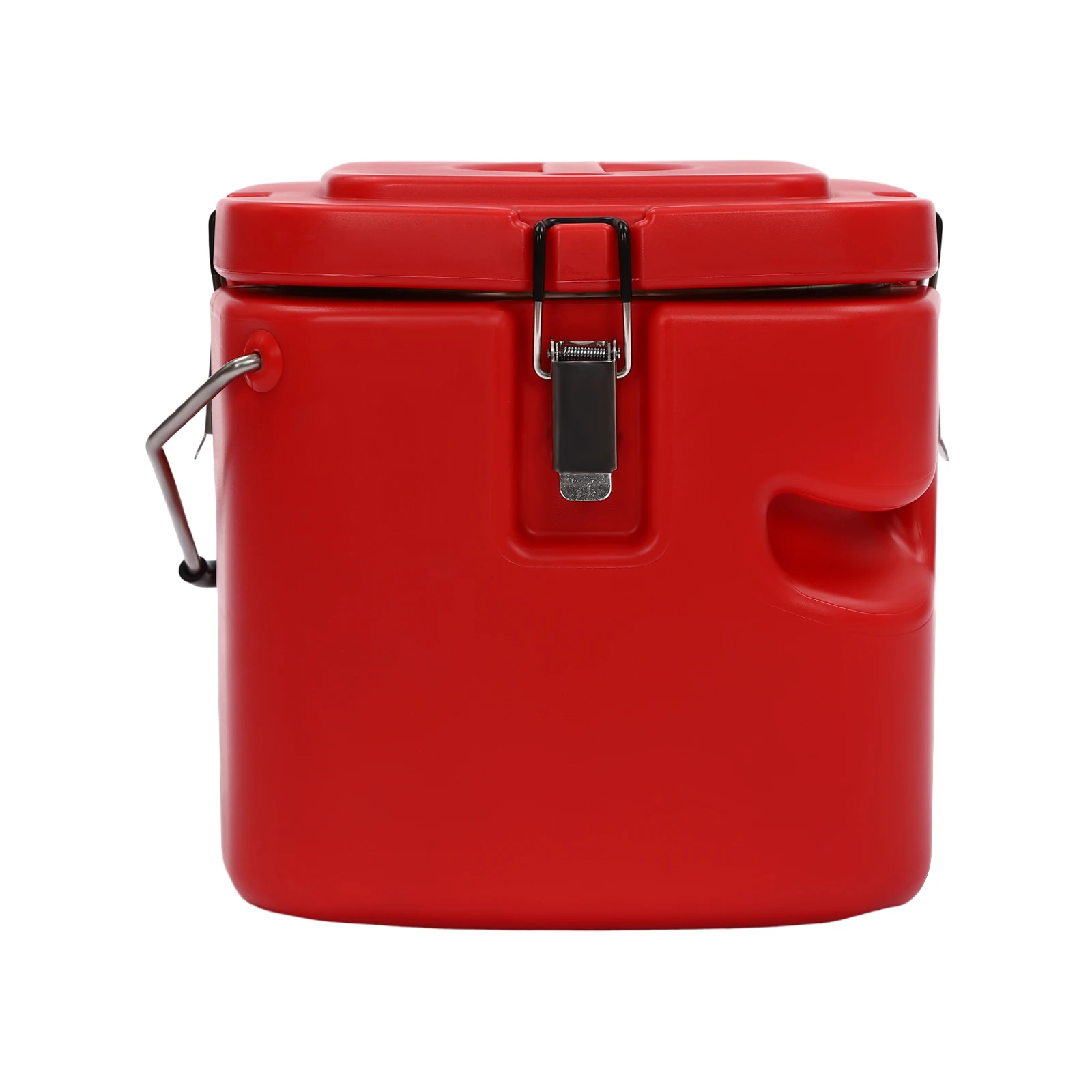 

Insulated Food Pan Rack, 5Gal Capacity, Stainless Steel/PE, Ergonomic Handle, Red Finish, Keeps Food Warm
