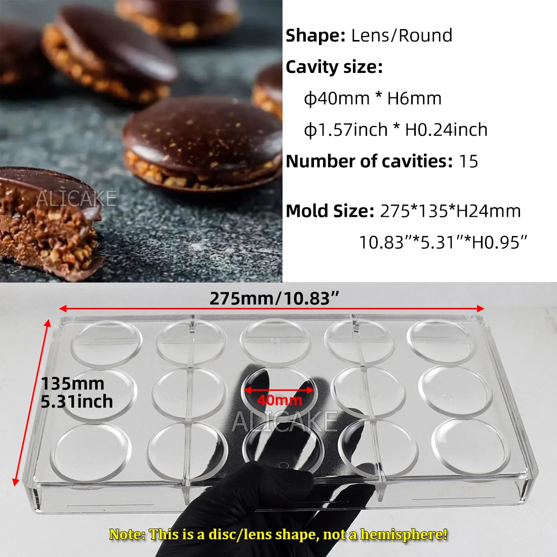 Polycarbonate Chocolate Mold Professional Sakura Volcano Shape for Chocolate Confectionery Candy Bonbons Baking Pastry Tools