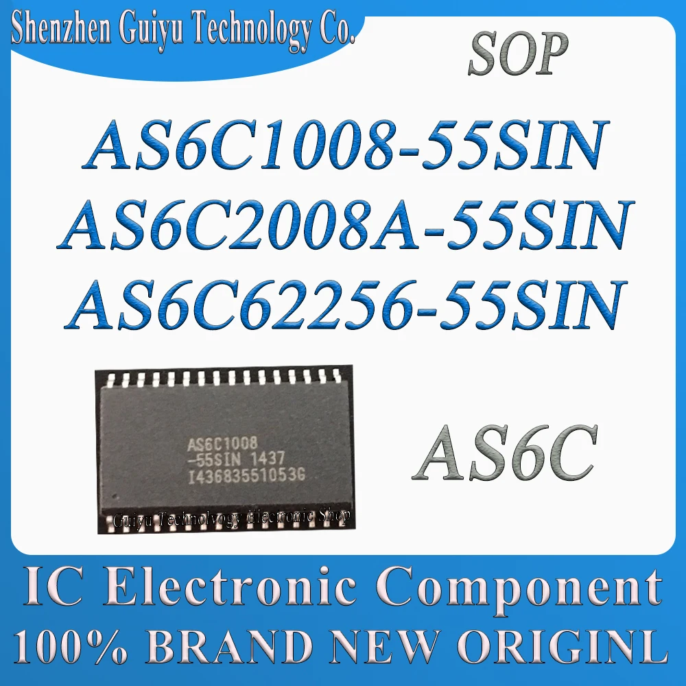 AS6C1008-55SIN AS6C2008A-55SIN AS6C62256-55SIN AS6C1008 AS6C2008A AS6C62256 SOP Chip IC BOM Servicio