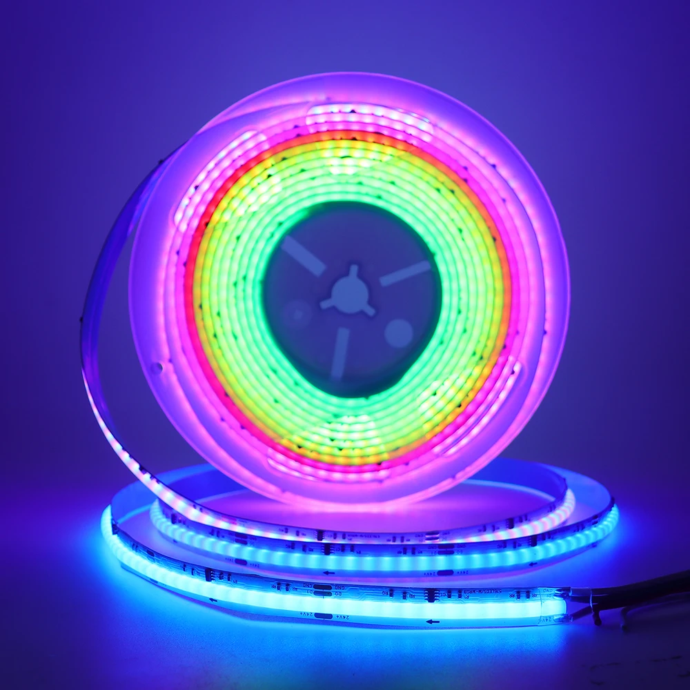 12V 24V WS2811 LED Strip Light RGB 576LED/M Ultra Bright Flexible High Density Dream Color Home TV  Backlight Decoration 0.5M 1M