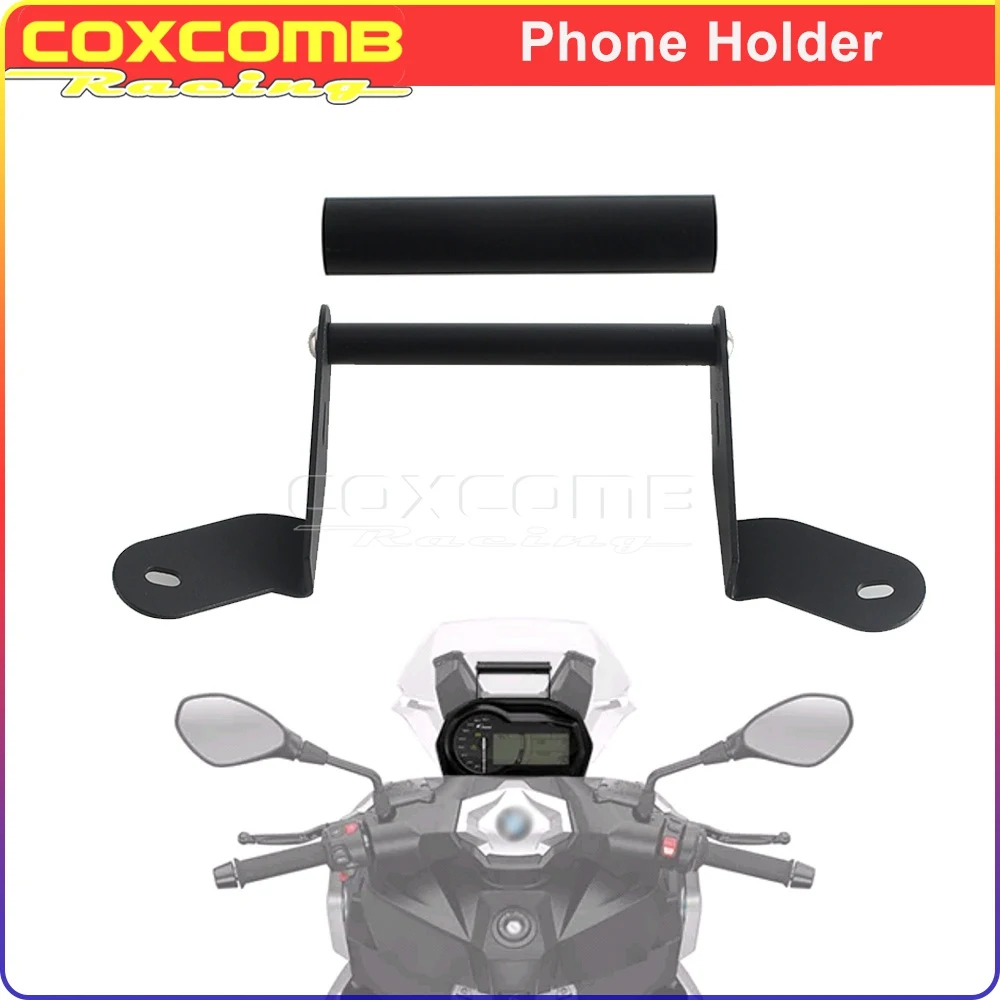 GPS Navigation Bar Mount Bracket Motorcycle Smart Phone Holder Standand Bar For BMW C400GT C 400GT 2019-24 Aluminum Phone Stand