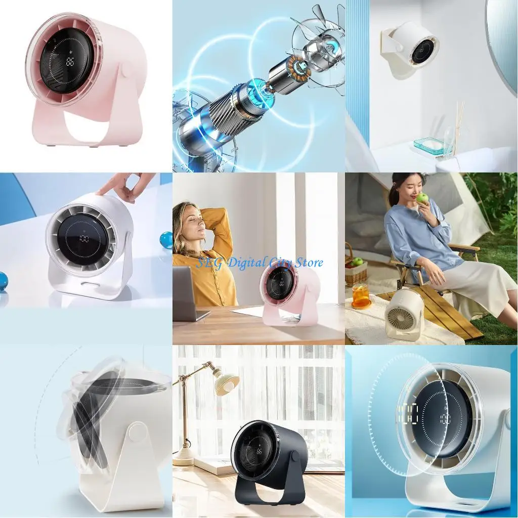 

U75B Stylishs and Modern Rechargeable Fan Rechargeable USB Fan, Handheld Fan Long lasts 3600mah Battery Cooling Fan