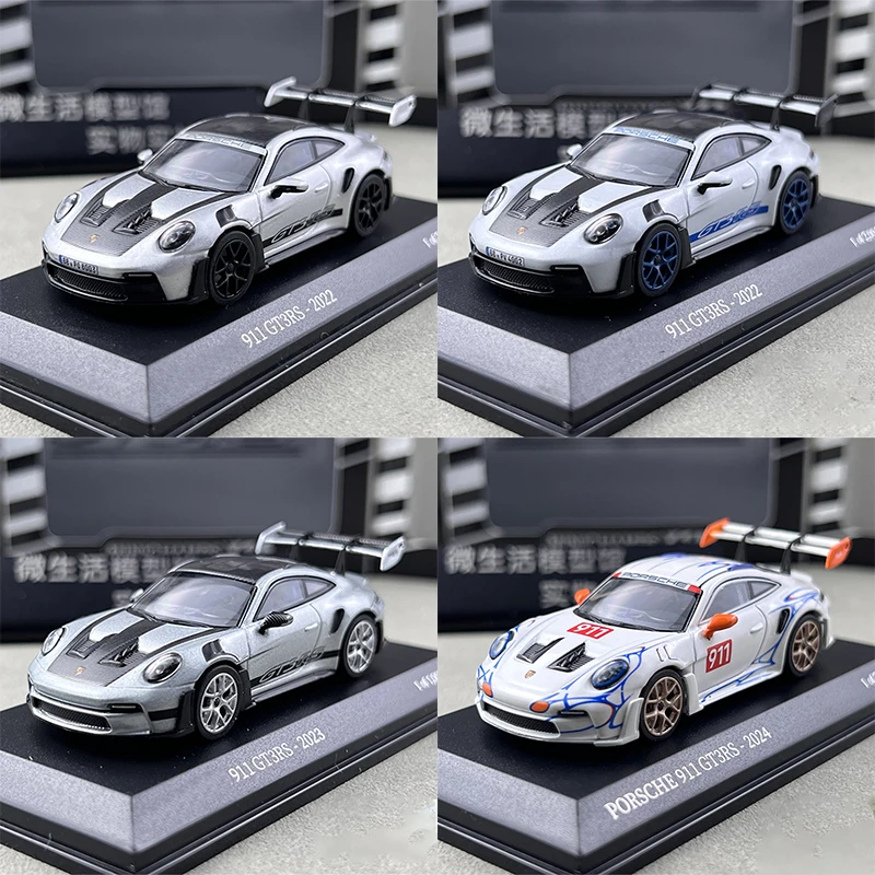 

Литой под давлением оригинальный масштаб 1:64 911 992 GT3 RS, имитация сплава, модель автомобиля, статический дисплей, Коллекционная игрушка, подарок, сувенирное украшение