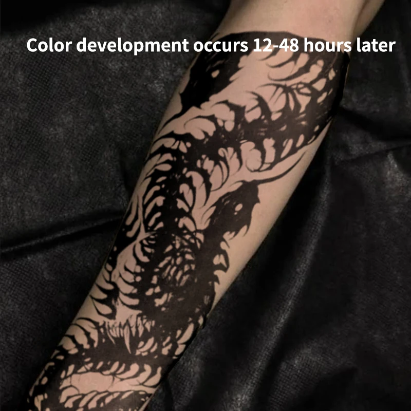 Fake Tatto Waterproof Lasting Dark Thorn Herbal Juice Tattoo Sticker Temporary Tattoos Cheap Goods Tatuaje New Toys Hotwife Body