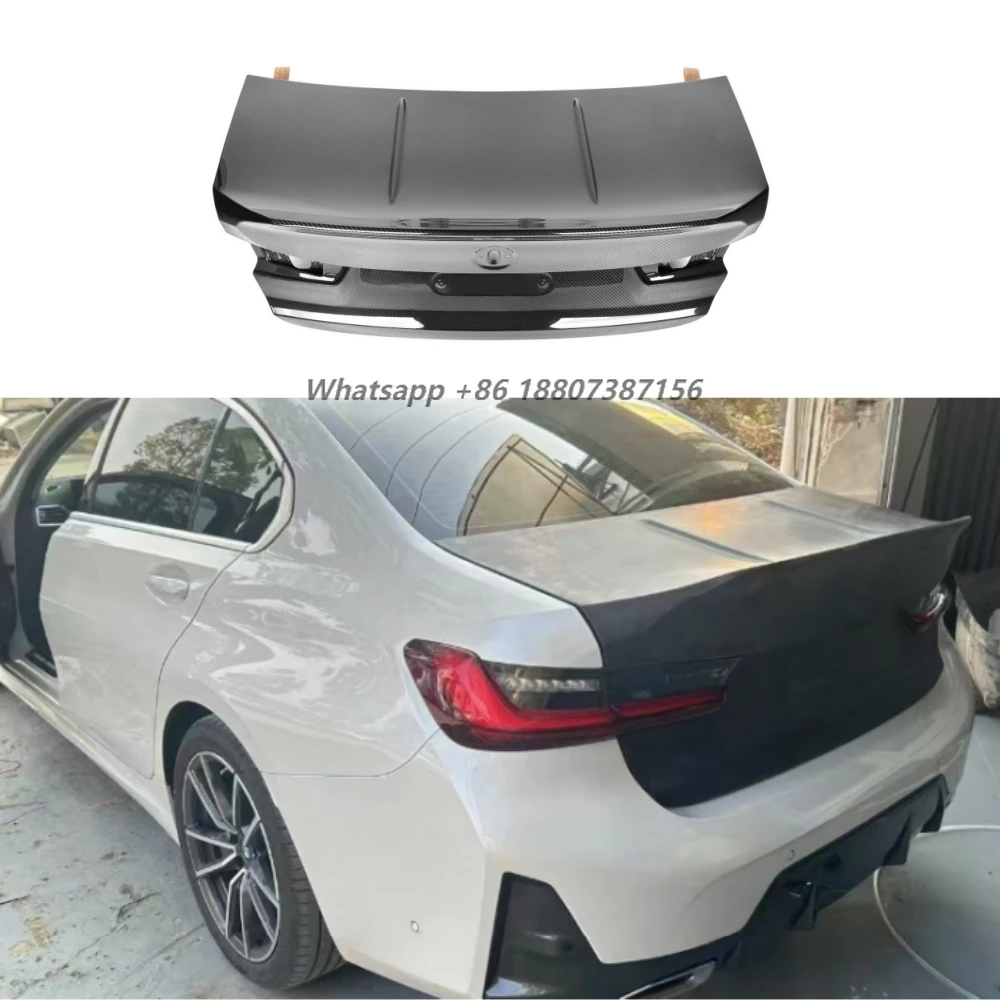 

Dry Carbon Fiber High Gloss UV Protection Lightweight Screw-On for G20 M3 G80 2021+ New Condition Rear Trunk Lip & Front Bumper