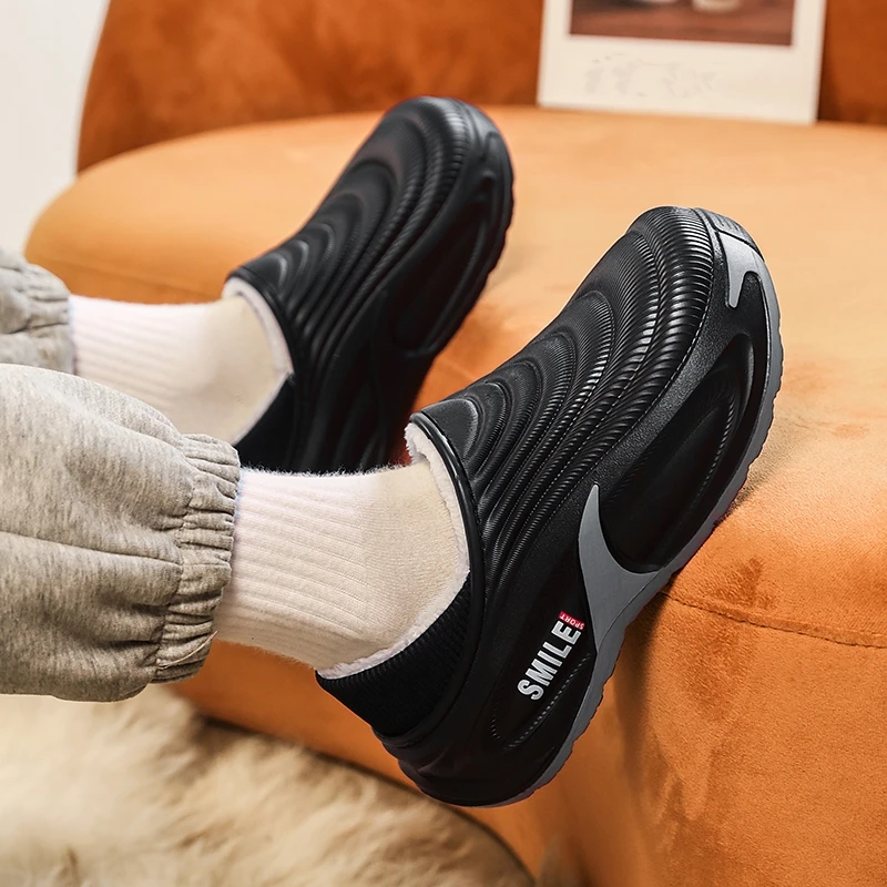 Pantofole in cotone da uomo alla moda nuove invernali scarpe calde da esterno scarpe da cuoco per interni uomo donna pantofole calde in peluche da casa impermeabili