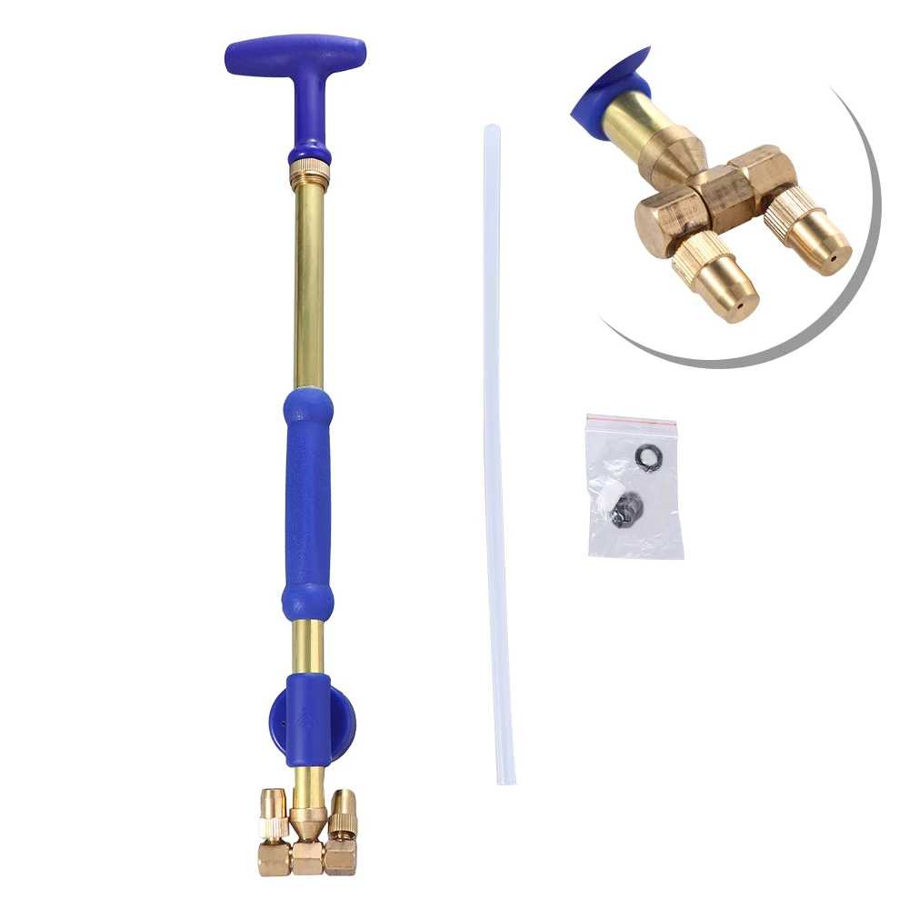 High Quality Copper Plated Rotating Watering Irrigation Double Nozzle Sprayer Wild Sprayer Double Head Sprayer Garden Supplies