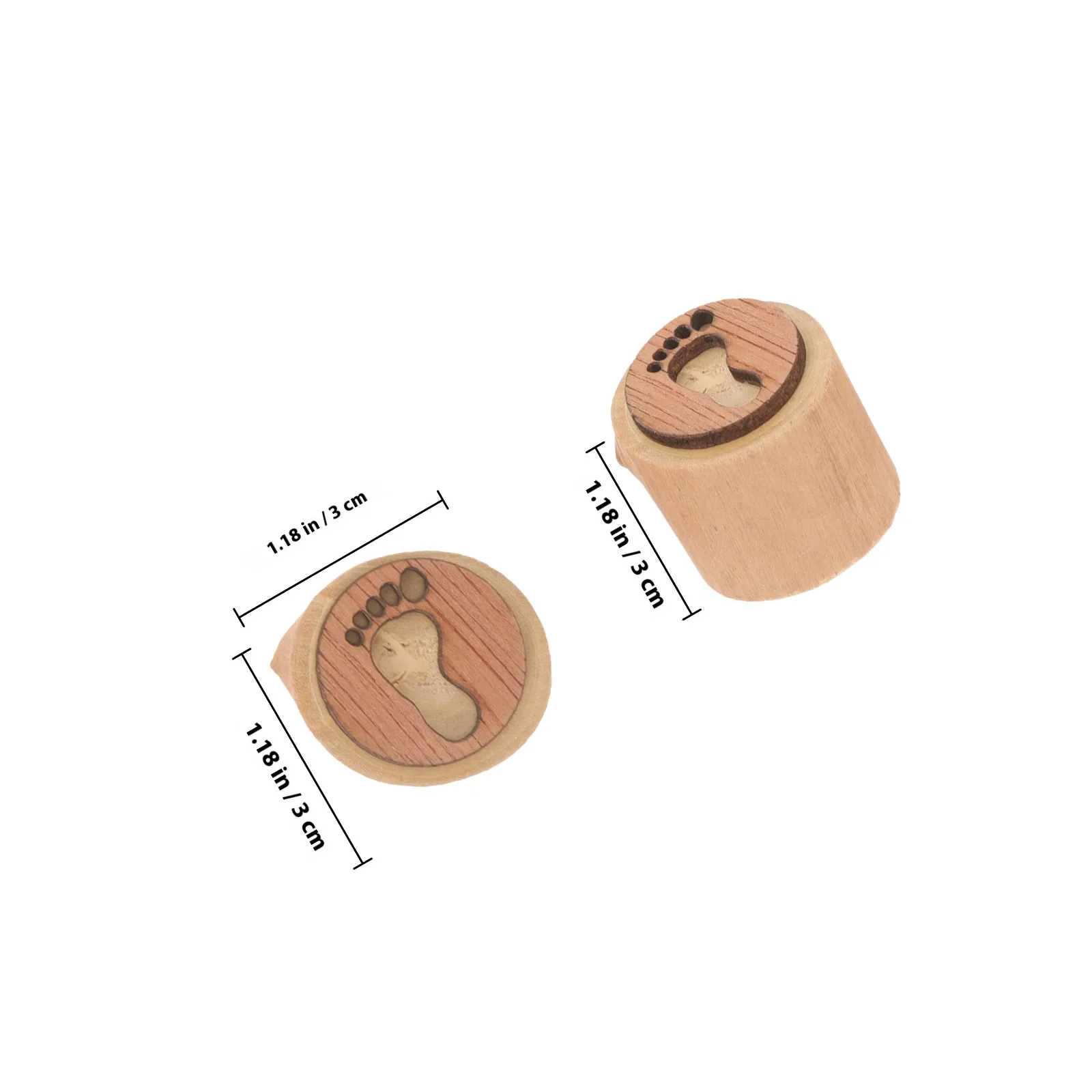 18Pcs Animal Footprints Wooden Rubber Stamps Assorted Hand Stamps for Kids Scrapbooks Cards Stamp Animal Goodie Bag Prizes