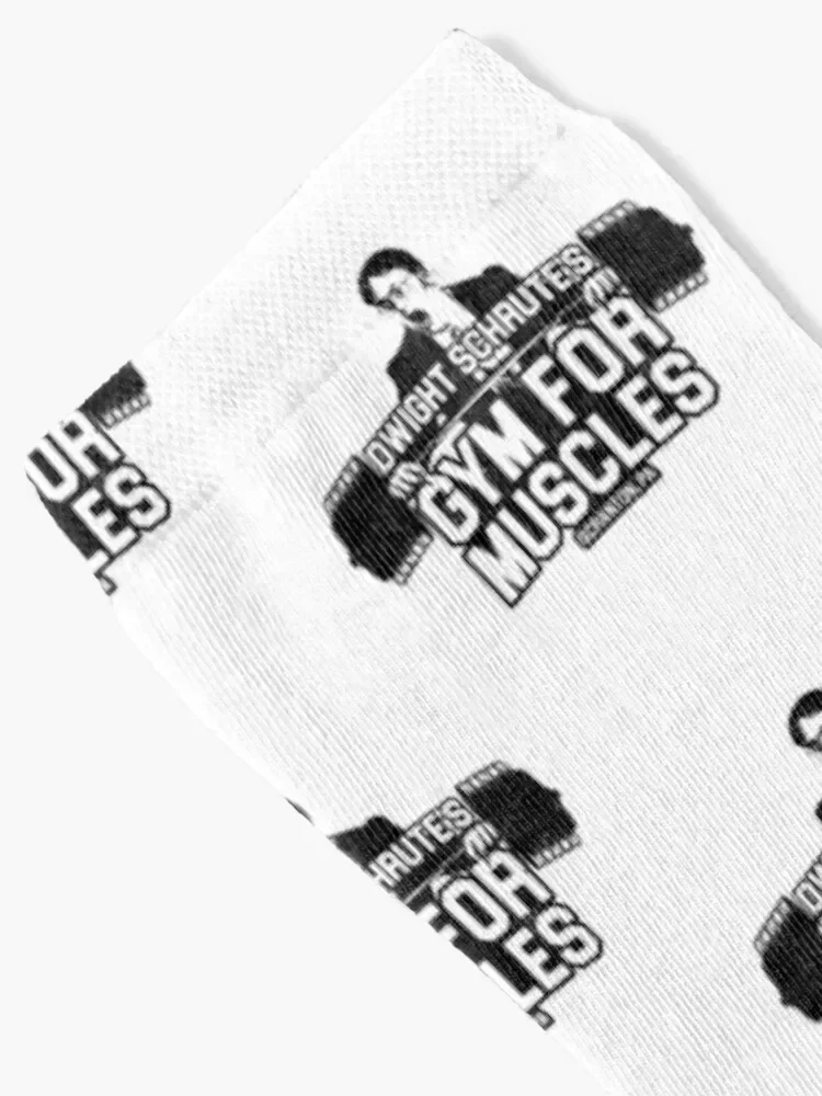 Dwight Schrute's Gym For Muscles Socks Lots valentine gift ideas set designer brand Designer Man Socks Women's