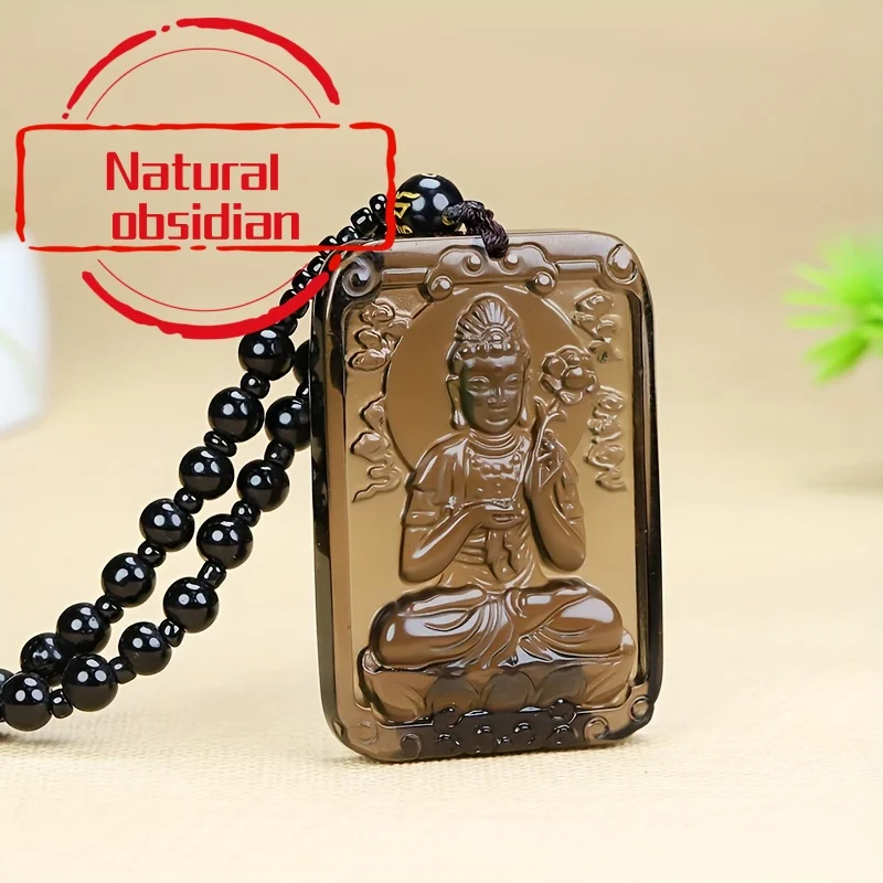 

1pc Obsidian Pendant Fashion For Men Women necklace pendant buddha necklace necklace men